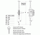 Cerradura FAC de sobreponer MB 86 PP UVE multibarra con 7 pasadores